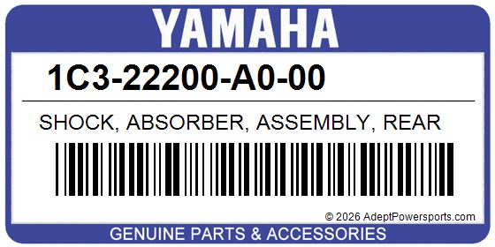 Yamaha 1C3-22200-A0-00 Shock, Absorber, Assembly, Rear