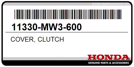 Honda 11330-MW3-600 Cover, Clutch