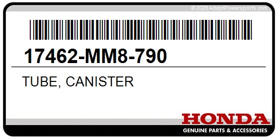 Honda 17462-MM8-790 Tube, Canister