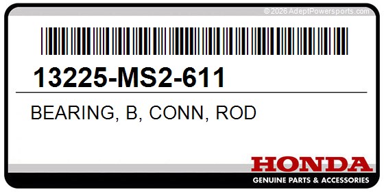 Honda 13225-MS2-611 Bearing, B, Conn, Rod