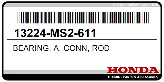 Honda 13224-MS2-611 Bearing, A, Conn, Rod