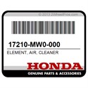 Honda 17210-MW0-000 Element, Air, Cleaner