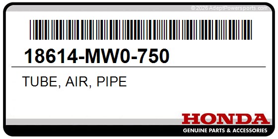 Honda 18614-MW0-750 Tube, Air, Pipe