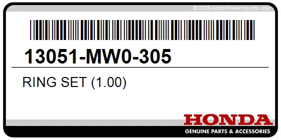 Honda 13051-MW0-305 Ring Set (1.00)
