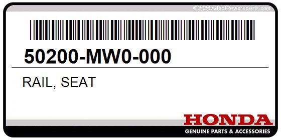 Honda 50200-MW0-000 Rail, Seat