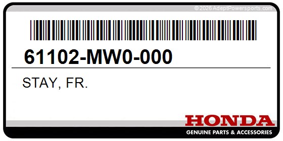 Honda 61102-MW0-000 Stay, Fr.