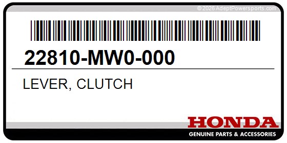 Honda 22810-MW0-000 Lever, Clutch