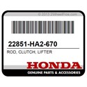 Honda 22851-HA2-670 Rod, Clutch, Lifter