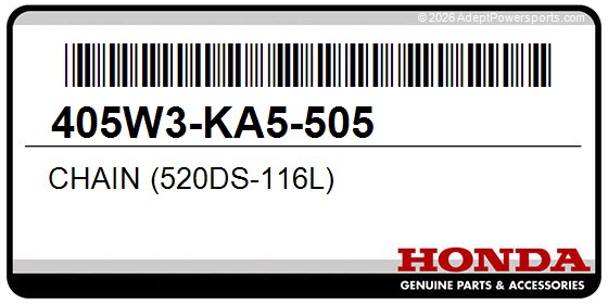 Honda 405W3-KA5-505 Chain (520Ds-116L)