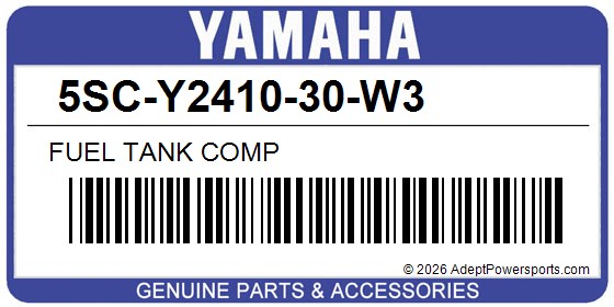 Yamaha 5SC-Y2410-30-W3 Fuel Tank Comp
