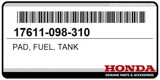 Honda 17611-098-310 Pad, Fuel, Tank