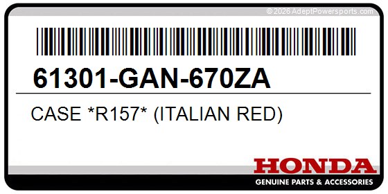 Honda 61301-GAN-670ZA Case *R157* (Italian Red)