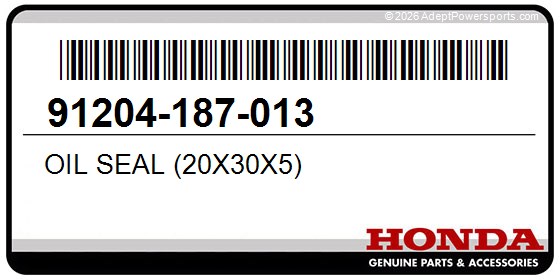 Honda 91204-187-013 Oil Seal (20X30x5)