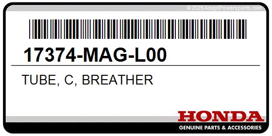 Honda 17374-MAG-L00 Tube, C, Breather