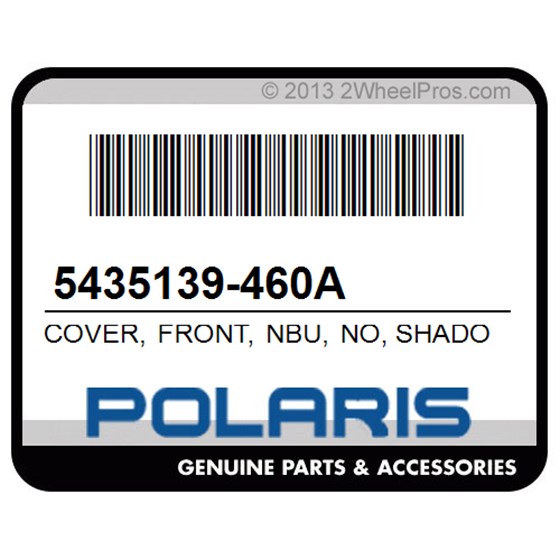 Polaris 5435139-460A Cover, Front, Nbu, No, Shadow, (Aj)