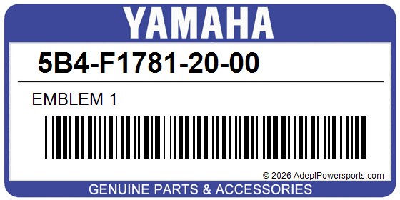 Yamaha 5B4-F1781-20-00 Emblem 1