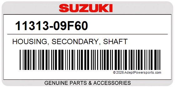 Suzuki 11313-09F60 Housing, Secondary, Shaft