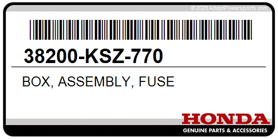 Honda 38200-KSZ-770 Box, Assembly, Fuse