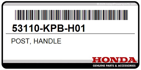 Honda 53110-KPB-H01 Post, Handle