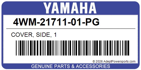 Yamaha 4WM-21711-01-PG Cover, Side, 1