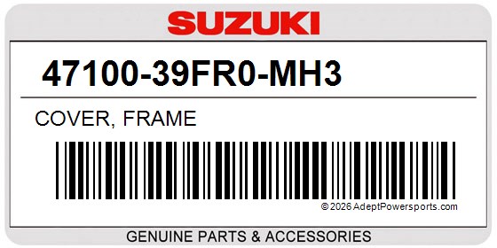 Suzuki 47100-39FR0-MH3 Cover, Frame