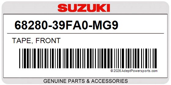 Suzuki 68280-39FA0-MG9 Tape, Front