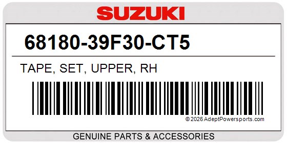 Suzuki 68180-39F30-CT5 Tape, Set, Upper, Rh