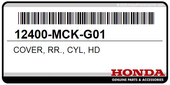 Honda 12400-MCK-G01 Cover, Rr., Cyl, Hd