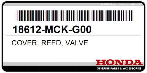 Honda 18612-MCK-G00 Cover, Reed, Valve