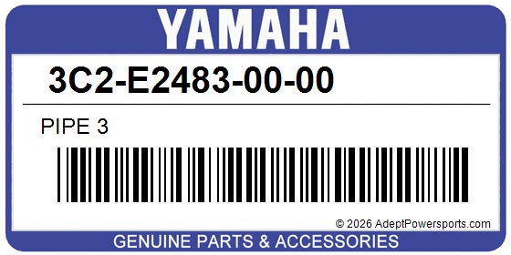 Yamaha 3C2-E2483-00-00 Pipe 3