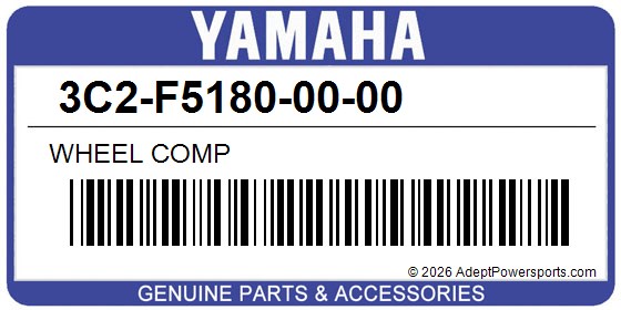 Yamaha 3C2-F5180-00-00 Wheel Comp