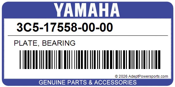 Yamaha 3C5-17558-00-00 Plate, Bearing