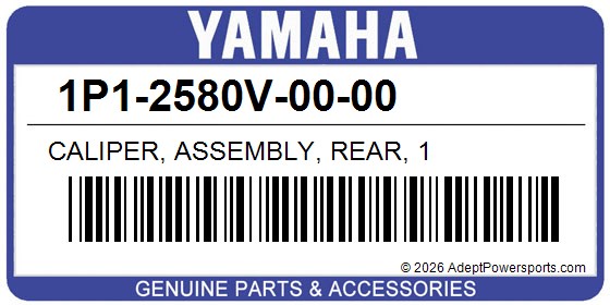 Yamaha 1P1-2580V-00-00 Caliper, Assembly, Rear, 1