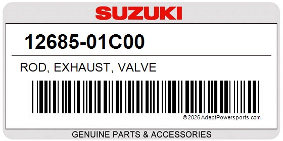 Suzuki 12685-01C00 Rod, Exhaust, Valve