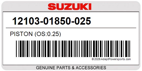 Suzuki 12103-01850-025 Piston (Os:0.25)