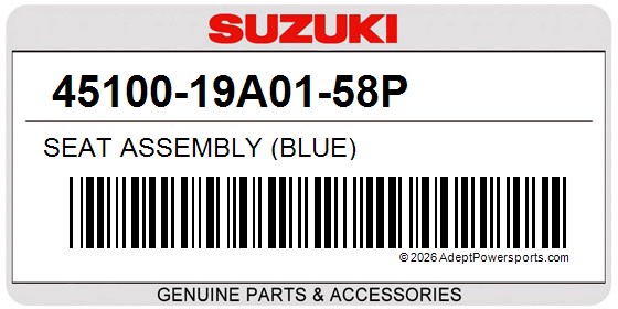 Suzuki 45100-19A01-58P Seat Assembly (Blue)