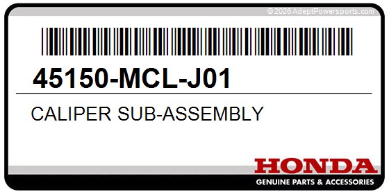 Honda 45150-MCL-J01 Caliper Sub-Assembly