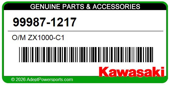 Kawasaki 99987-1217 O/M Zx1000-C1