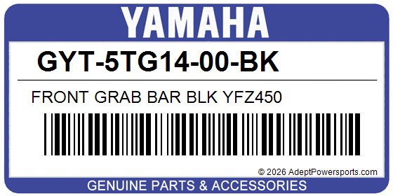 Yamaha GYT-5TG14-00-BK Front Grab Bar Blk Yfz450