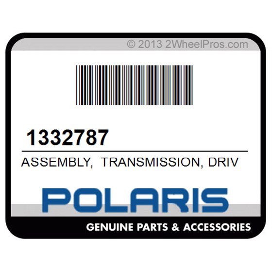 Polaris 1332787 Assembly, Transmission, Drive, System