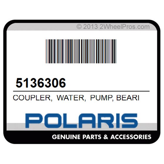 Polaris 5136306 Coupler, Water, Pump, Bearing