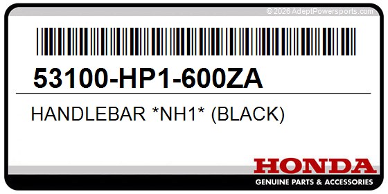 Honda 53100-HP1-600ZA Handlebar *Nh1* (Black)