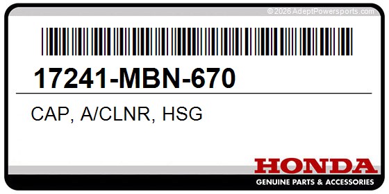 Honda 17241-MBN-670 Cap, A/Clnr, Hsg