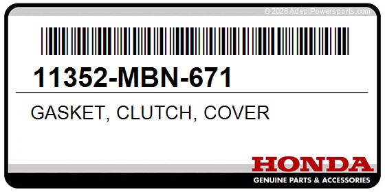 Honda 11352-MBN-671 Gasket, Clutch, Cover