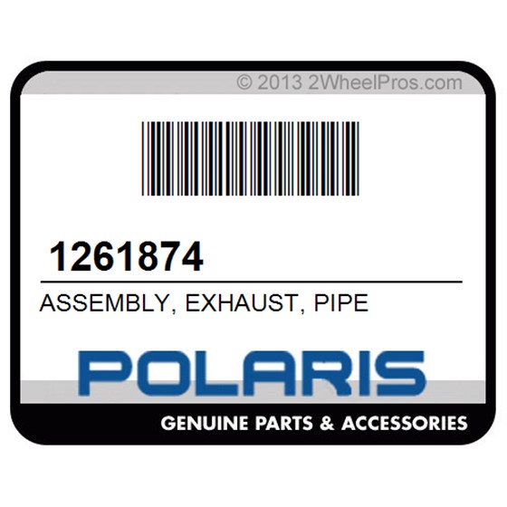 Polaris 1261874 Assembly, Exhaust, Pipe