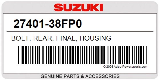 Suzuki 27401-38FP0 Bolt, Rear, Final, Housing