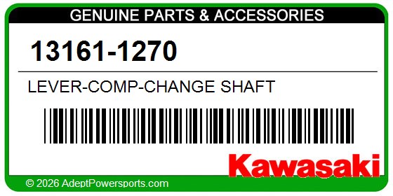 Kawasaki 13161-1270 Lever-Comp-Change Shaft