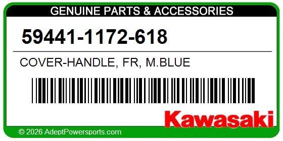 Kawasaki 59441-1172-618 Cover-Handle, Fr, M.Blue