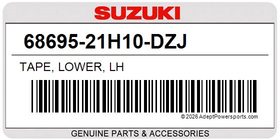 Suzuki 68695-21H10-DZJ Tape, Lower, Lh