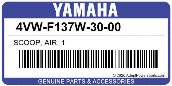 Yamaha 4VW-F137W-30-00 Scoop, Air, 1